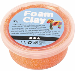 Foam Clay - Neon Oranje, 35gr.