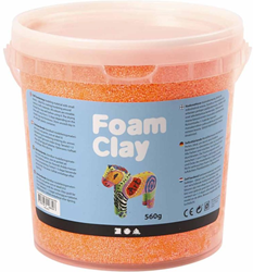 Foam klei neon oranje 560 gr