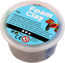 Foam Clay boetseermateriaal set donker kleuren 4x20gr multicolor