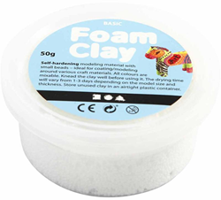 Foam Clay boetseerklei wit 35g - creatief speelgoed voor kinderen