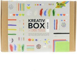 Folia creatieve knutselset - materialenmix 1300-delig voor kinderen