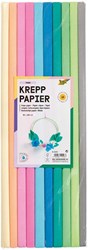 Folia papier crépon set créatif 10 couleurs 50x200cm papier déco