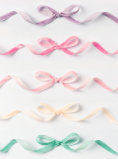Folia rubans de velours pastel - jouet créatif 5 x 4 m