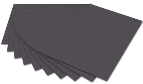 Folia gekleurd papier A4 130 gr antraciet 100 vel knutselpapier