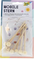 Folia mobile étoile en bois - kit créatif mobile 22 cm