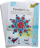 Folia raamfolie transparant zelfklevend 10 vel knutselmateriaal