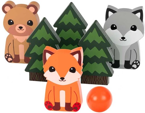 Forest Skittles buitenspel dieren kegelen voor kinderen-2