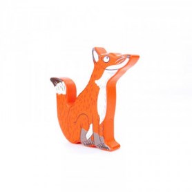 Bajo figurine renard en bois jouet - coloré et durable