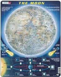 Larsen puzzle lune éducatif carton 70 pièces - espace