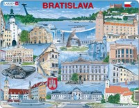 Larsen puzzel Bratislava souvenir - educatief speelgoed 65 stukjes