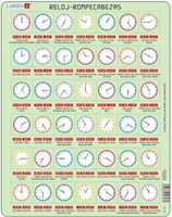 Larsen puzzle - Puzzle éducatif horloge espagnole - 42 pièces enfants