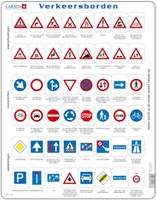 Larsen puzzel - verkeersborden educatief karton 48 stukjes