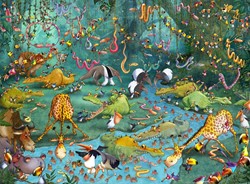 Grafika François Ruyer: Jungle - 2000 Teile
