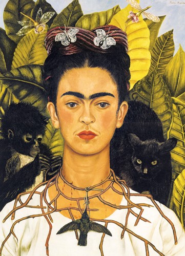 Eurographics Autoportrait avec Collier d'Épines et Colibri - Frida Kahlo (1000)