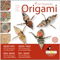 Fridolin papier origami Art Nouveau 15x15 cm 20 feuilles pliage créatif