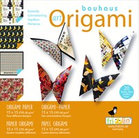 Fridolin origami papier vlinders 20 vellen creatief speelgoed 15x15 cm