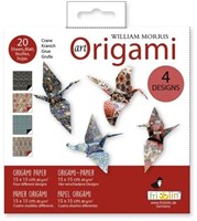 Fridolin papier origami William Morris 20 feuilles 15x15 cm jouet créatif