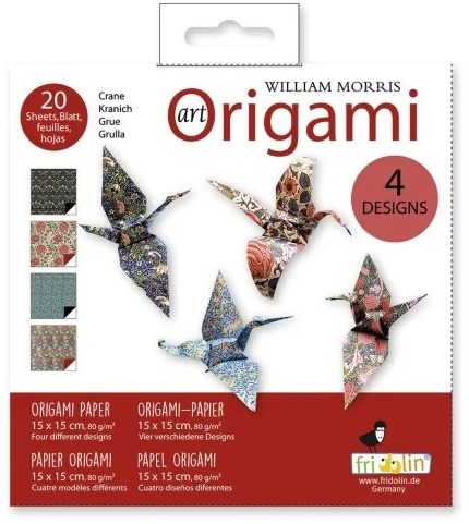 Fridolin origami papier William Morris 20 vellen 15x15 cm creatief speelgoed