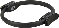 Fitness-Mad Pilates ring dubbele handgreep zwart 36 cm pilates accessoire