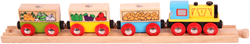 Bigjigs Houten Trein Fruit- en Groente - 31 cm