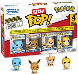 Funko Pokémon Squirtle Bitty Pop - 4 stuks verzamelset