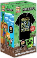 Funko Minecraft Creeper - Coffret Pocket Pop! & T-shirt pour collectionneurs