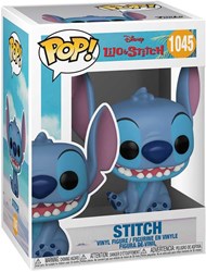 Funko Disney speelfiguur Stitch glimlachend zittend 9cm vinyl