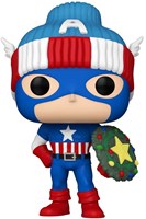 Funko figurine Marvel Holiday Captain America pop en vinyle-2