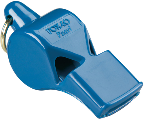 Fox 40 sifflet avec cordon - sifflet de sécurité bleu accessoire sport