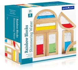 Guidecraft regenboog blokkenset water kleurrijk educatief speelgoed