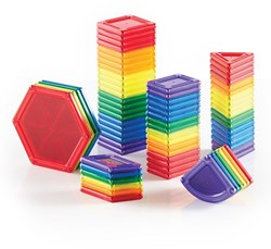 Guidecraft bouwset PowerClix Solids 70-delig - educatief speelgoed