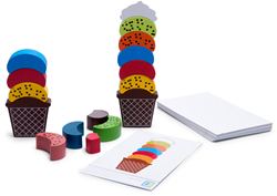 BS Toys jeu de glace - jeu d'empilement en bois pour enfants - jouet éducatif