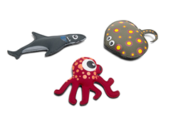 BS Toys Animaux de plongée - Jouets de piscine - requin, raie et pieuvre