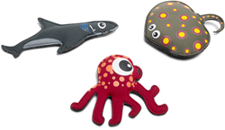 Animaux de plongée BS Toys - Requin, raie et pieuvre