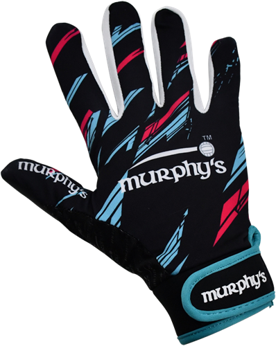 Murphy's sport handschoenen Gaelic - grip latex - zwart/blauw/roze XL