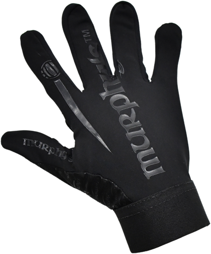 Murphy's gants de sport junior strapless Gaelic football grip noir
