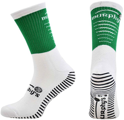 Murphy's chaussettes de sport junior grip - vert/blanc - antidérapant - 3-5