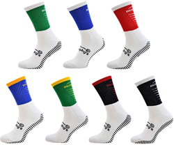 Murphy's chaussettes de sport junior grip antidérapant bordeaux-blanc coton