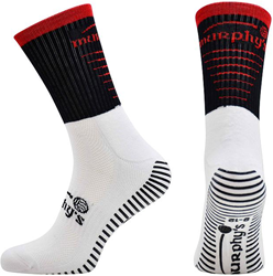 Murphy's chaussettes de sport Pro Mid Grip noir-rouge adulte - antidérapant