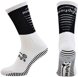 Murphy's chaussettes de sport Pro Mid Grip adulte noir/blanc antidérapantes