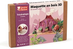 Graine Creative puzzle 3D en bois Triceratops jouet dinosaure