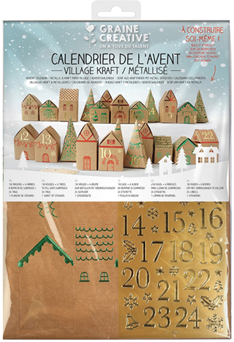 Graine Creative GC Adventhuisjes Vouwen Set