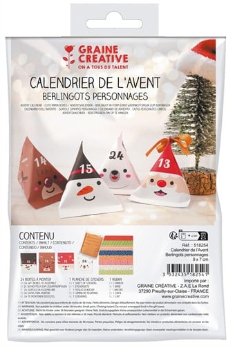 Graine Creative GC Adventkalender Set Kerstfiguren