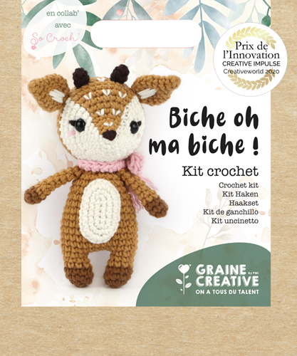 Graine Creative GC Amigurumi Haakpakket Hert 17 cm