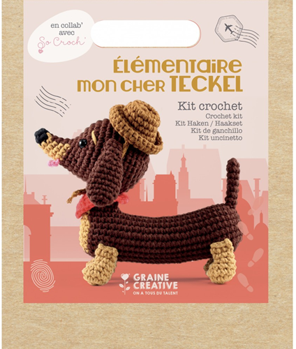 Graine Creative GC Amigurumi Haakpakket Teckel 18 cm