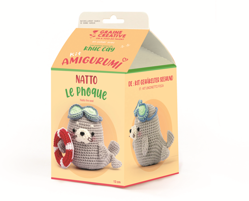 Graine Creative GC Amigurumi Haakpakket Natto de Zeehond 13 cm