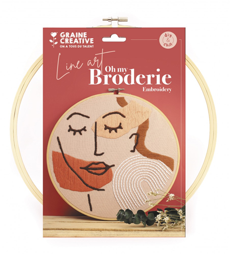 Graine Creative GC Borduurset 28x29x2 cm Line Art