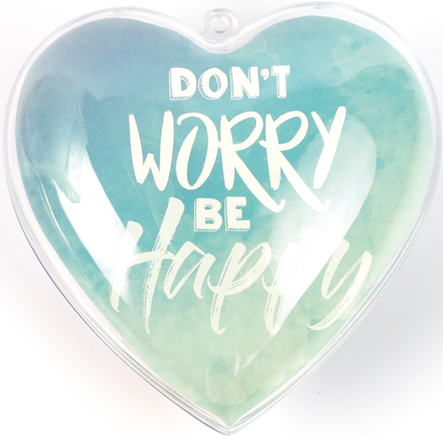 Graine Creative GC Creatief Cadeau Hart 10x10 cm Don't Worry