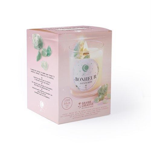 Graine Creative GC DIY Kit Edelstenen Therapie Kaars Maken Aventurijn