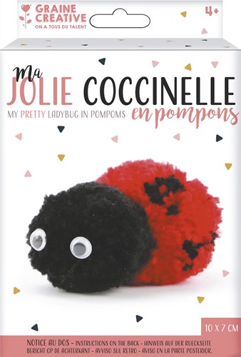 Graine Creative GC DIY Pompon Kit Lieveheersbeestje